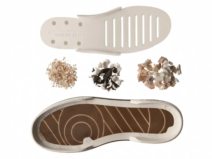 Soles made with recycled leather