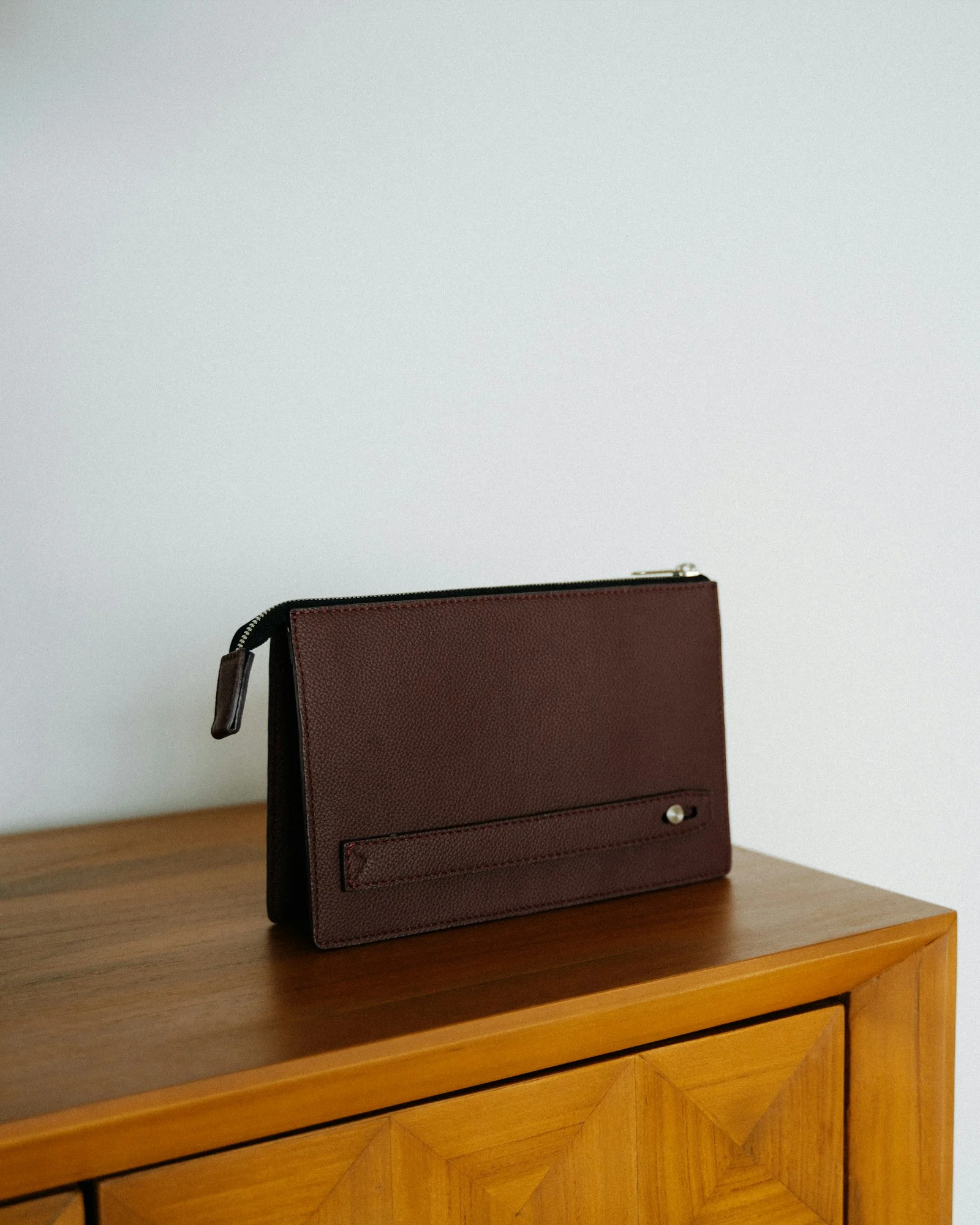Unbranded leather pouch from a gifting capsule
