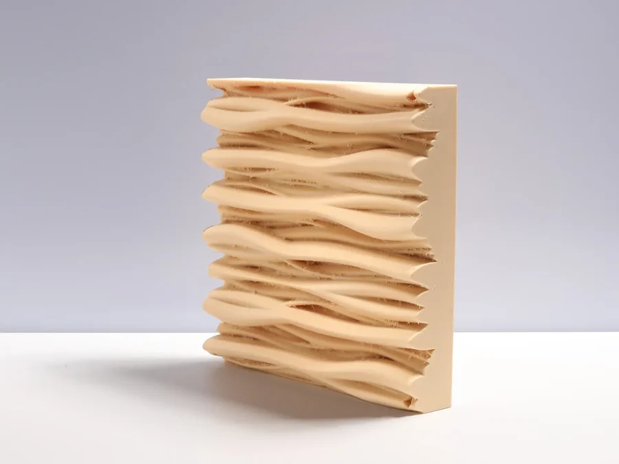 3D Printing made with recycled leather
