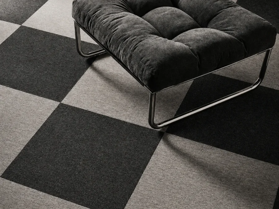 Carpeting made with recycled leather